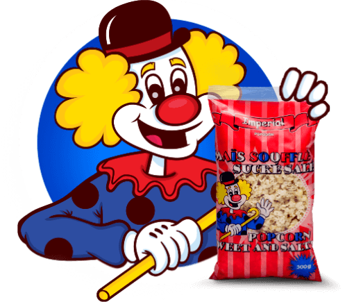 Imperial popcorn Clown sucré salé